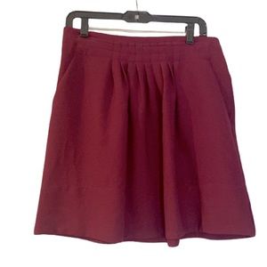 NWOT A New Day Burgundy Skirt with Pockets - Size Medium